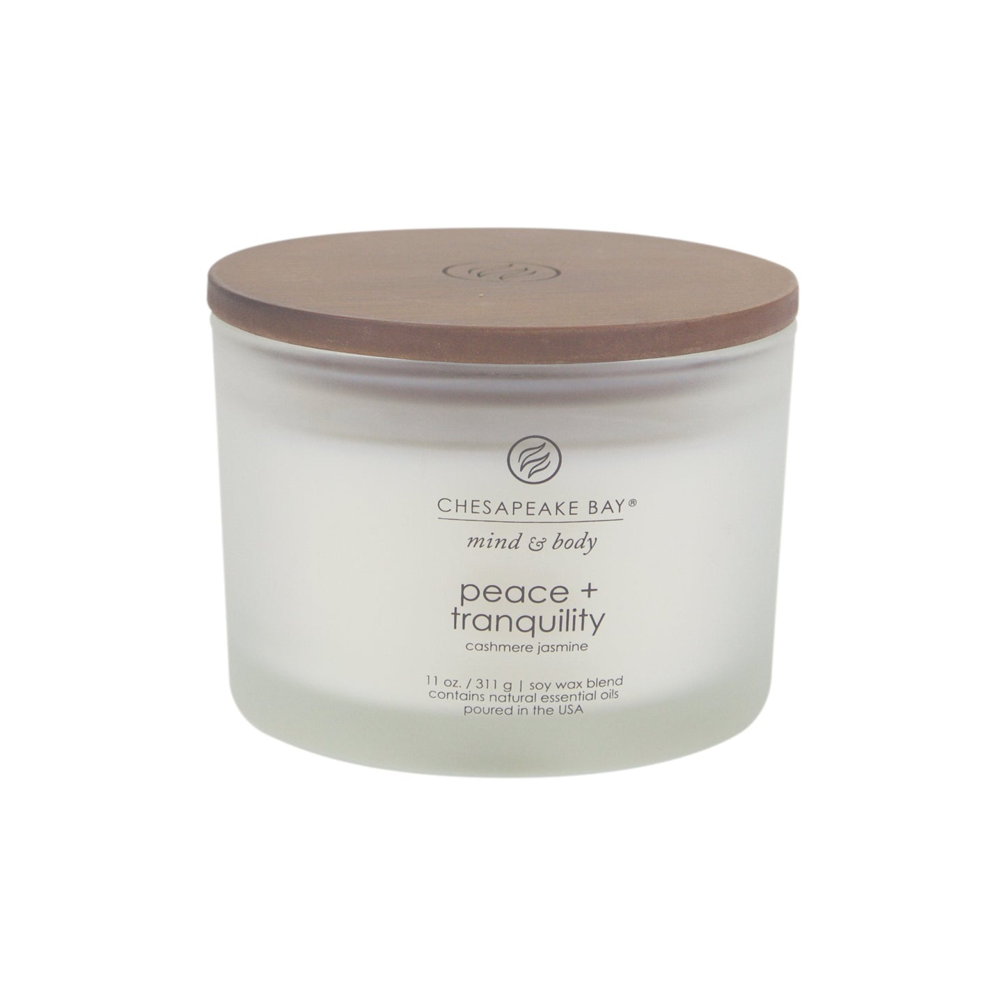 peace tranquility cashmere jasmine 3 wick coffee table jar candle