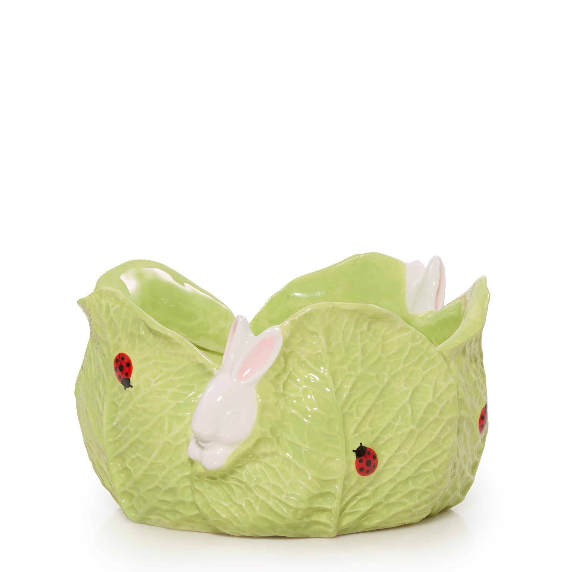 Ceramic Easter Bunny Jar Candle Holder